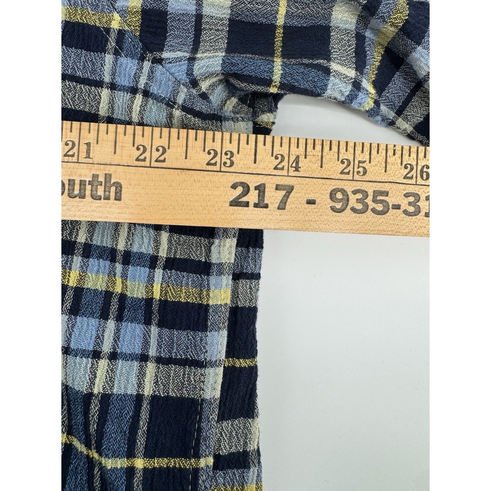 Patagonia A/C Shirt Mens XL Blue Plaid Textured Organic Cotton Button Up Casual - Picture 6 of 8